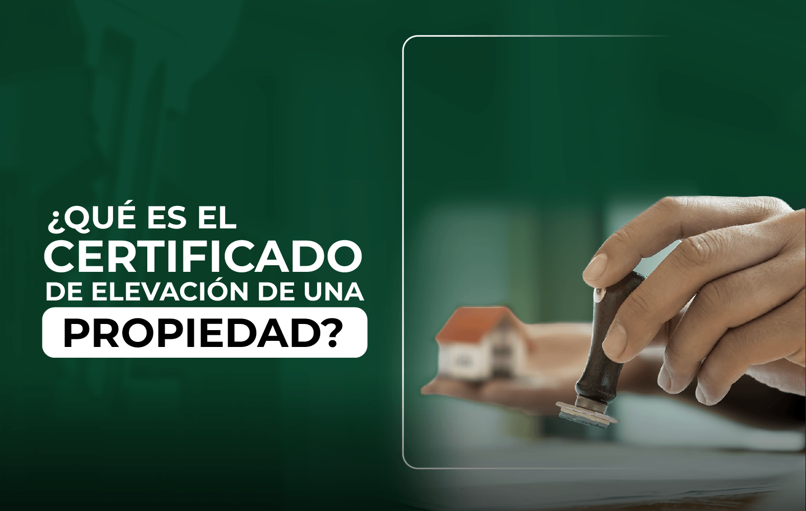 ¿Para qué sirve el certificado de elevación de una propiedad?