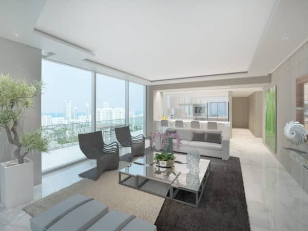 Oasis Hallandale Unit C1 Living Room II