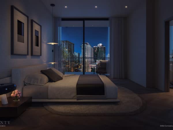 One Twenty Brickell Residences Bedroom